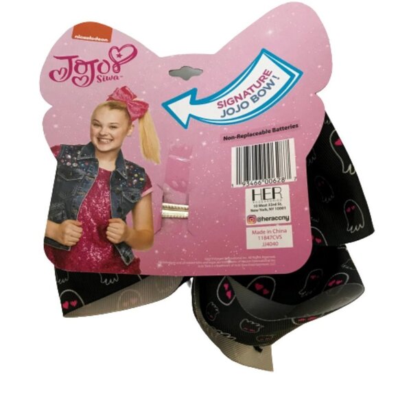 Jojo Siwa Halloween Hair Bow Clip Ghosts Light Up - Picture 4 of 6